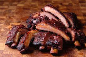 cooked bbq pork ribs