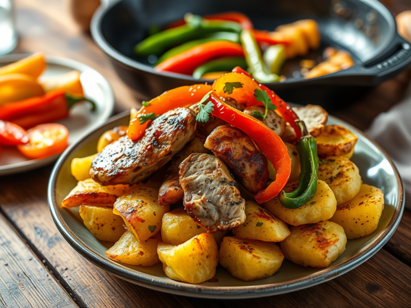 Smokey Chicken Philly Smashed&nbsp;Potatoes